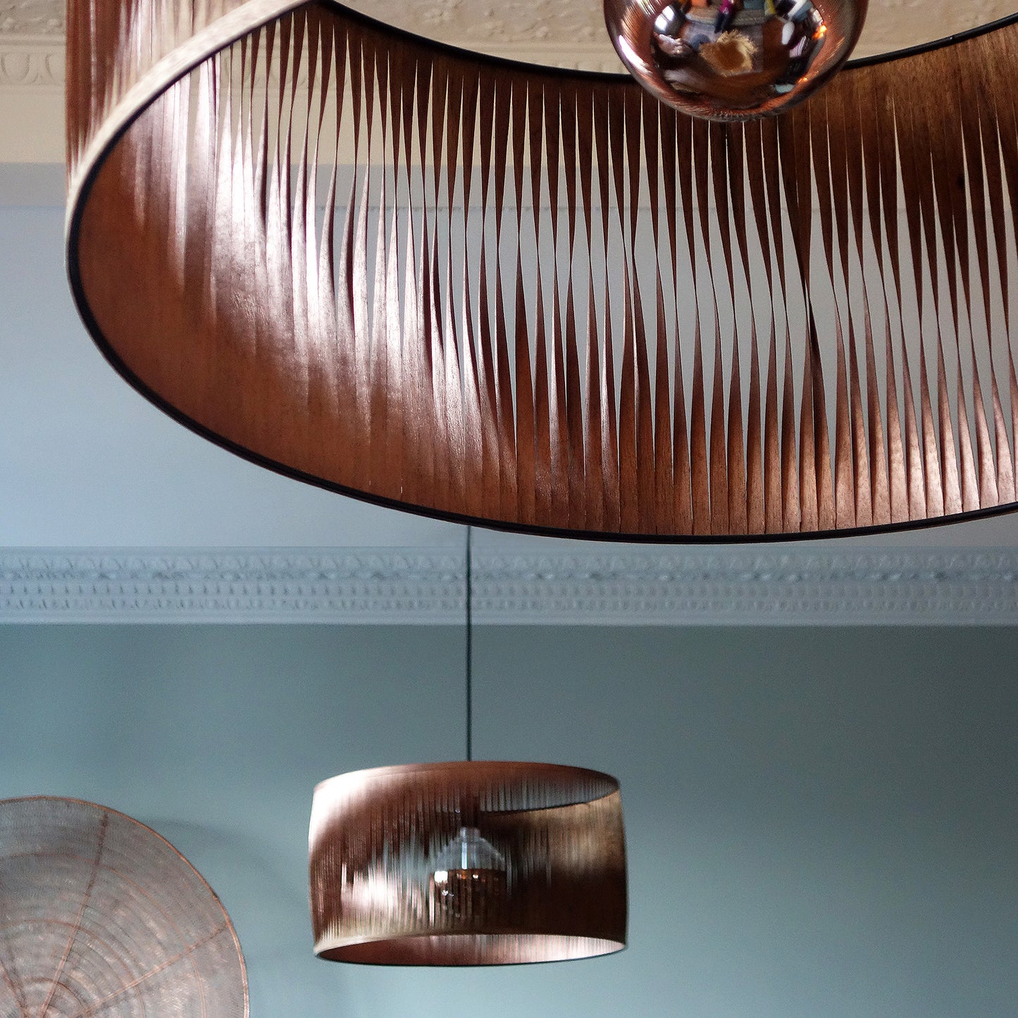 Suspension Twist Bicolore cuivre rose
