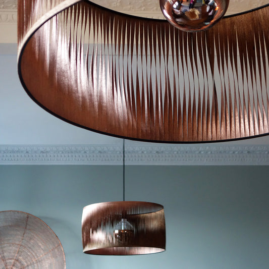 Suspension Twist Bicolore cuivre rose