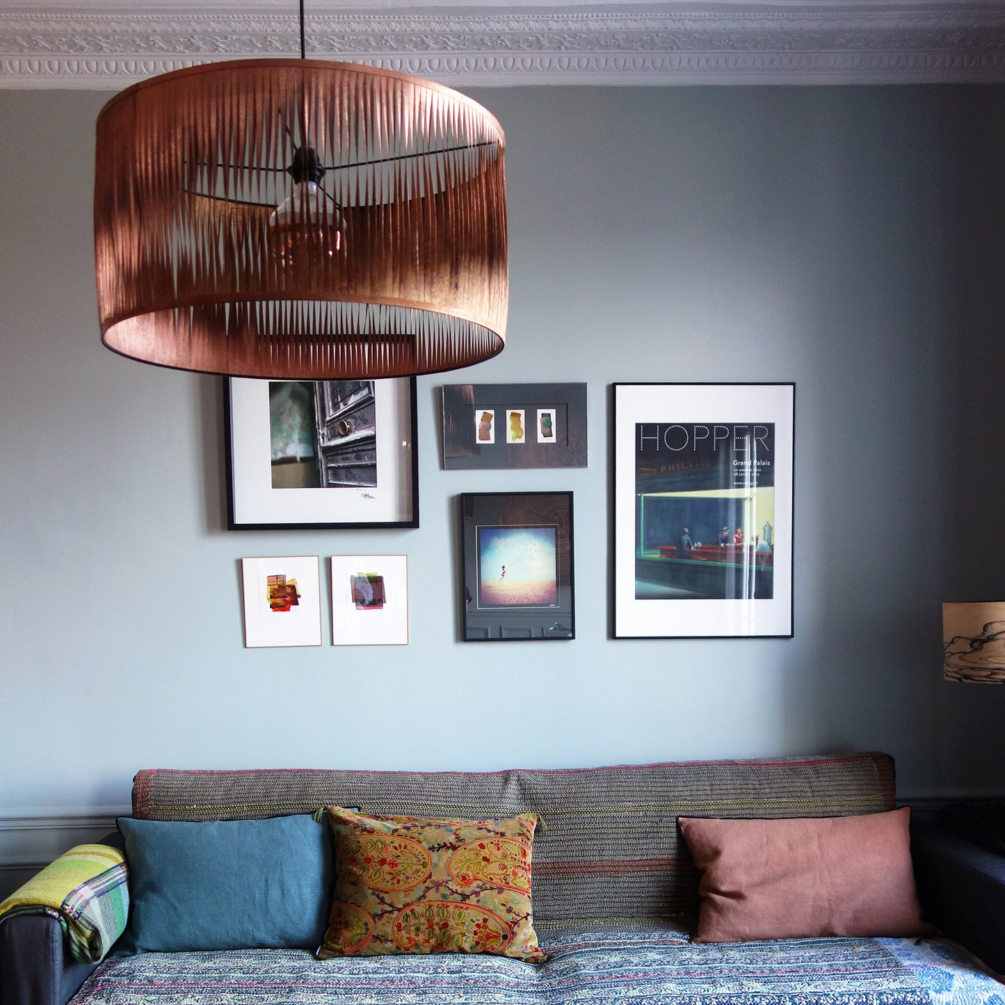 Suspension Twist Bicolore cuivre rose