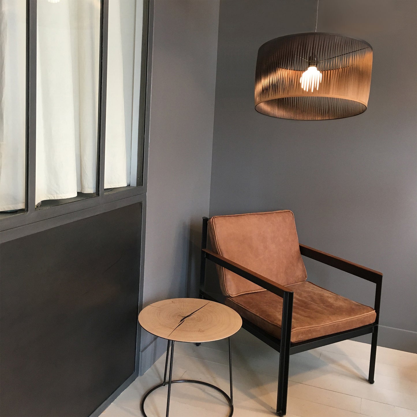 Suspension Twist Bicolore M noir